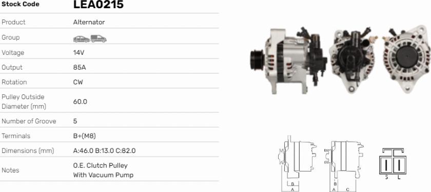LE Part LEA0215 - Alternateur cwaw.fr