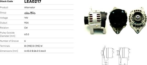 LE Part LEA0217 - Alternateur cwaw.fr