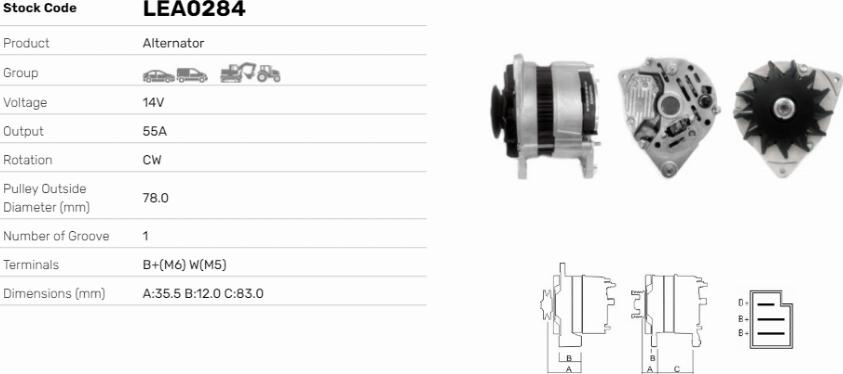 LE Part LEA0284 - Alternateur cwaw.fr