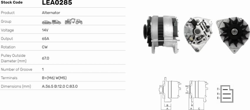 LE Part LEA0285 - Alternateur cwaw.fr