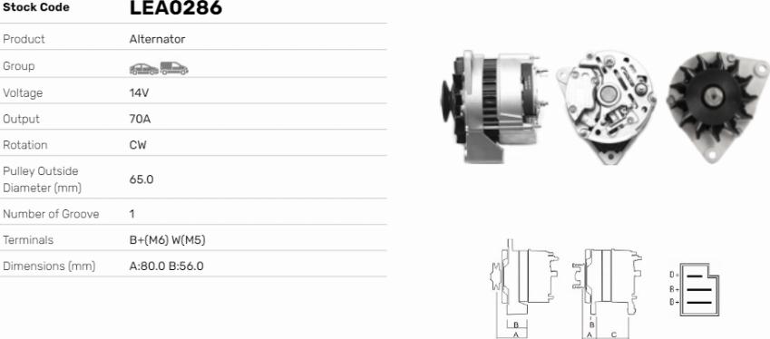 LE Part LEA0286 - Alternateur cwaw.fr