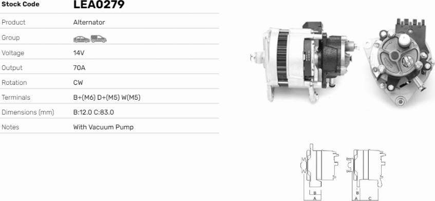 LE Part LEA0279 - Alternateur cwaw.fr