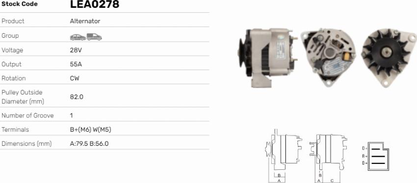LE Part LEA0278 - Alternateur cwaw.fr