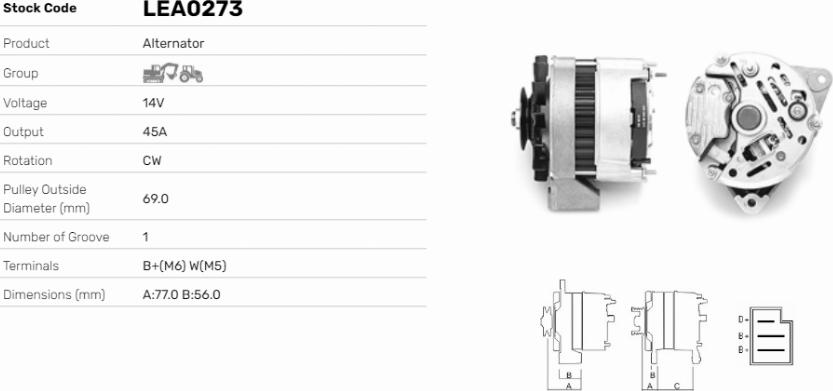 LE Part LEA0273 - Alternateur cwaw.fr