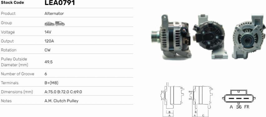 LE Part LEA0791 - Alternateur cwaw.fr