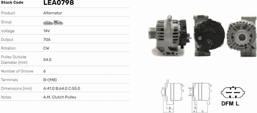 LE Part LEA0798 - Alternateur cwaw.fr