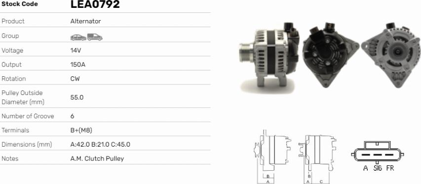 LE Part LEA0792 - Alternateur cwaw.fr