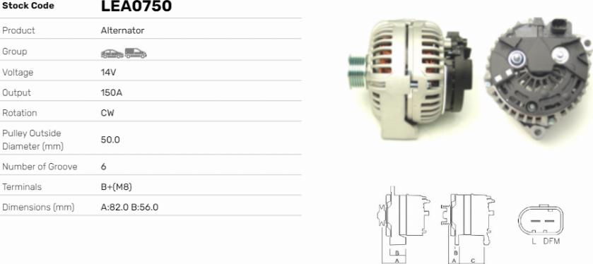LE Part LEA0750 - Alternateur cwaw.fr