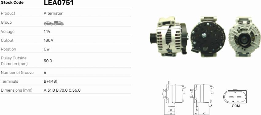 LE Part LEA0751 - Alternateur cwaw.fr