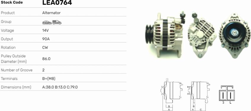 LE Part LEA0764 - Alternateur cwaw.fr