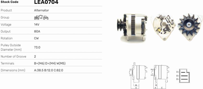 LE Part LEA0704 - Alternateur cwaw.fr