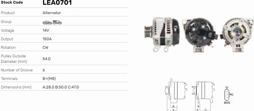 LE Part LEA0701 - Alternateur cwaw.fr