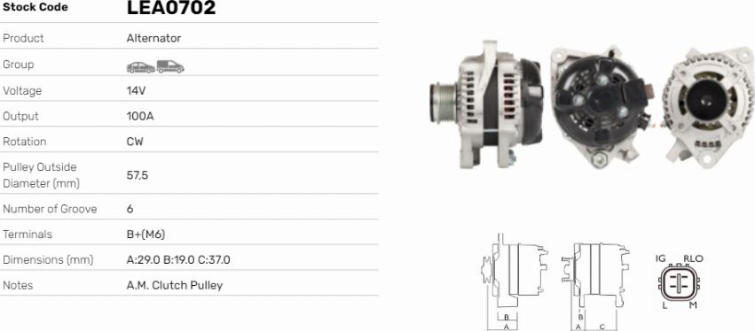 LE Part LEA0702 - Alternateur cwaw.fr