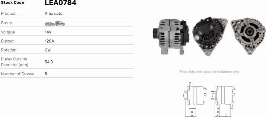 LE Part LEA0784 - Alternateur cwaw.fr