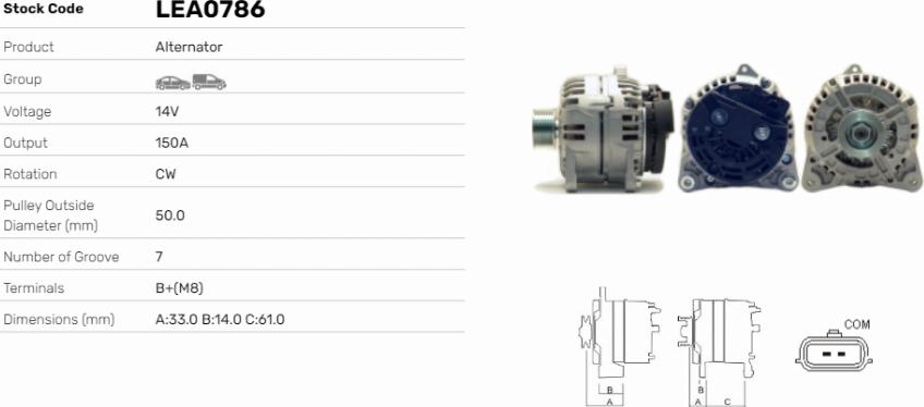 LE Part LEA0786 - Alternateur cwaw.fr