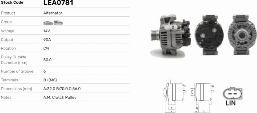 LE Part LEA0781 - Alternateur cwaw.fr