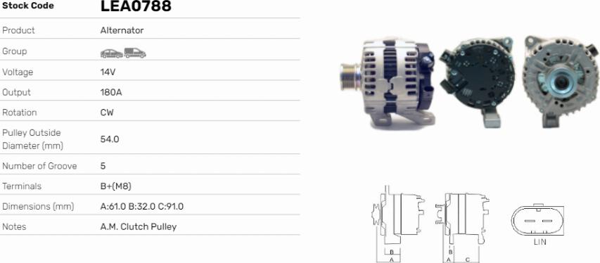 LE Part LEA0788 - Alternateur cwaw.fr