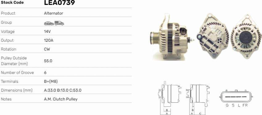 LE Part LEA0739 - Alternateur cwaw.fr