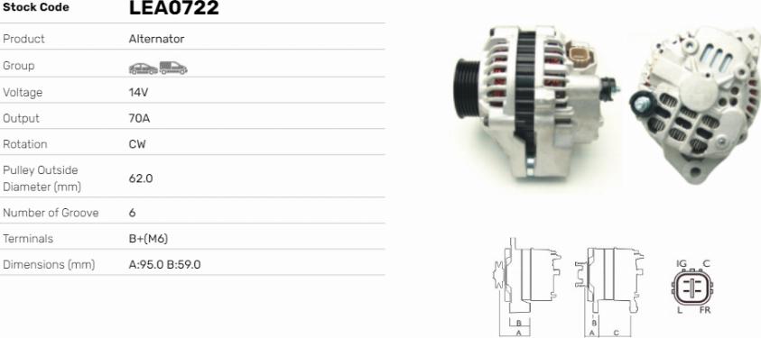 LE Part LEA0722 - Alternateur cwaw.fr