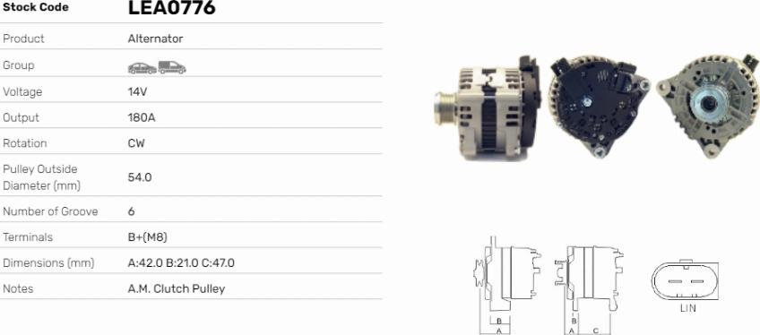 LE Part LEA0776 - Alternateur cwaw.fr