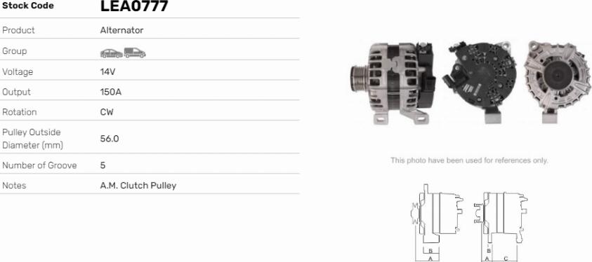 LE Part LEA0777 - Alternateur cwaw.fr