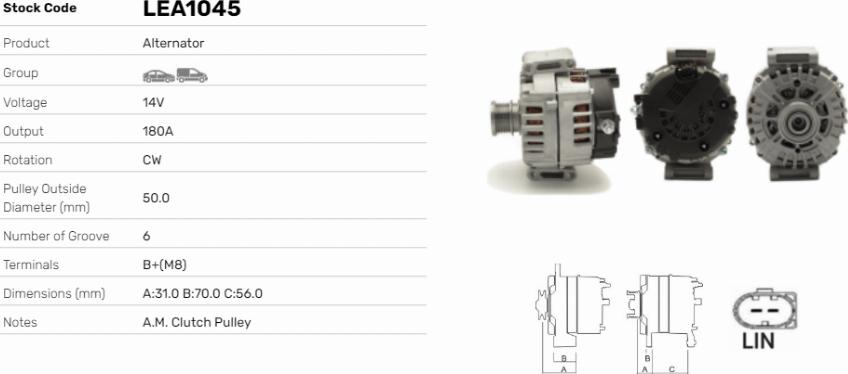 LE Part LEA1045 - Alternateur cwaw.fr