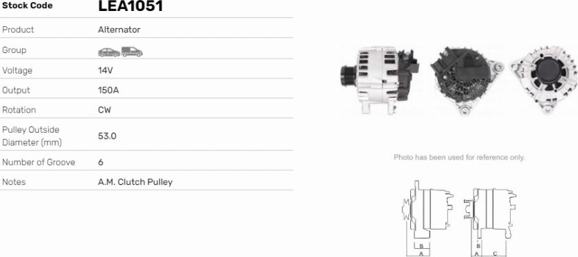 LE Part LEA1051 - Alternateur cwaw.fr