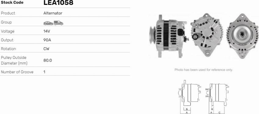 LE Part LEA1058 - Alternateur cwaw.fr