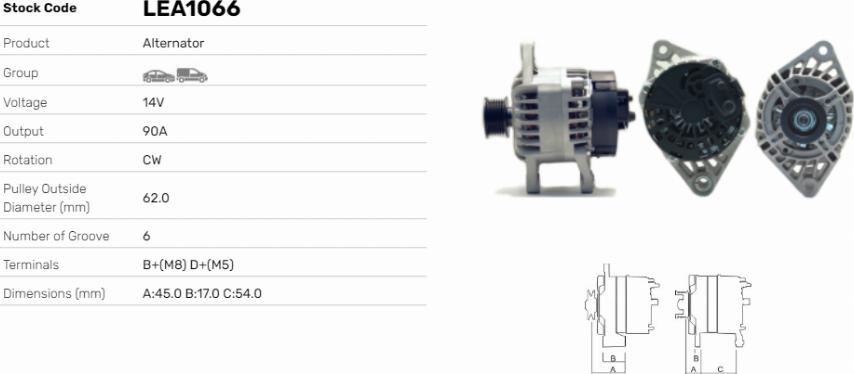 LE Part LEA1066 - Alternateur cwaw.fr