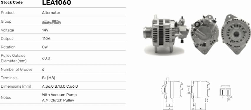 LE Part LEA1060 - Alternateur cwaw.fr