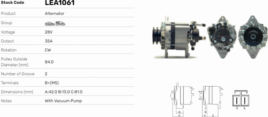 LE Part LEA1061 - Alternateur cwaw.fr