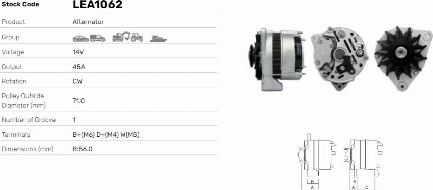 LE Part LEA1062 - Alternateur cwaw.fr