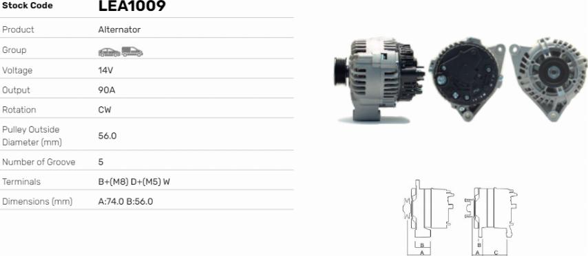 LE Part LEA1009 - Alternateur cwaw.fr