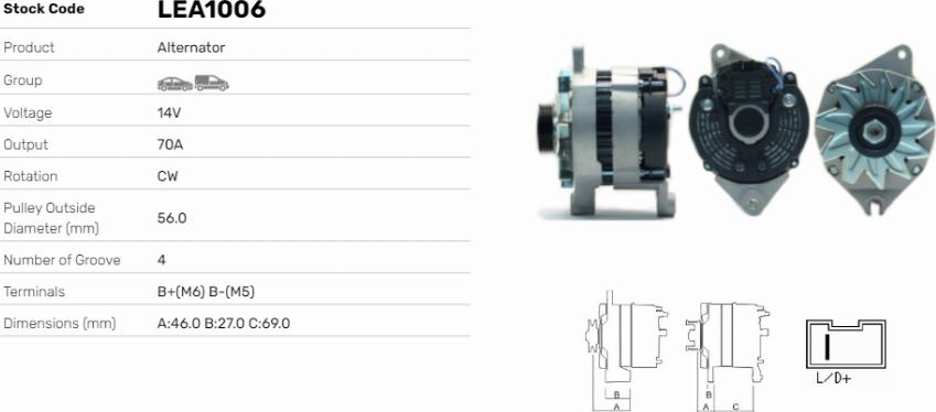 LE Part LEA1006 - Alternateur cwaw.fr