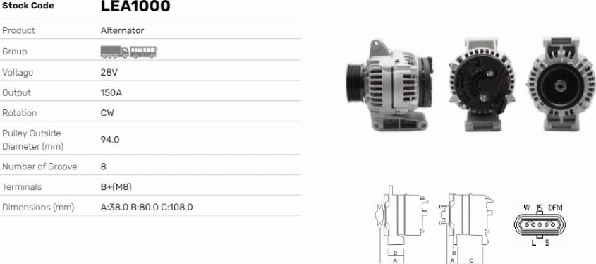 LE Part LEA1000 - Alternateur cwaw.fr