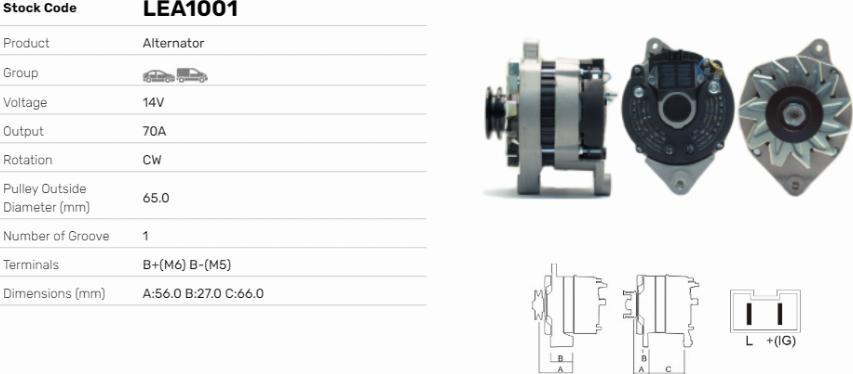 LE Part LEA1001 - Alternateur cwaw.fr