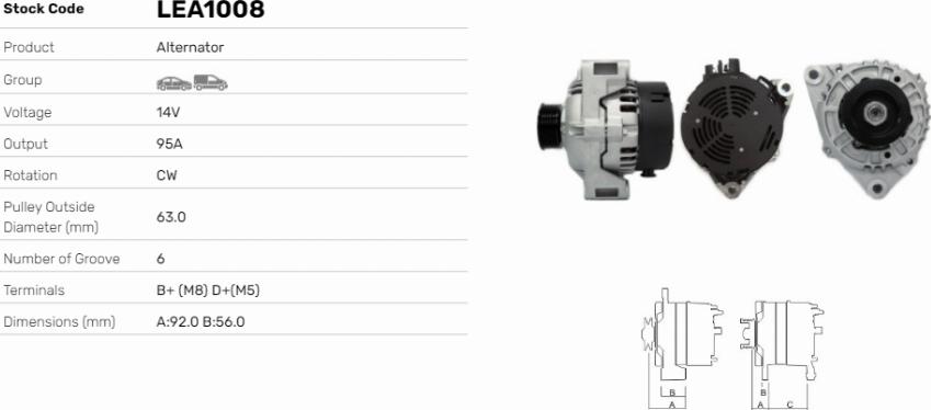 LE Part LEA1008 - Alternateur cwaw.fr