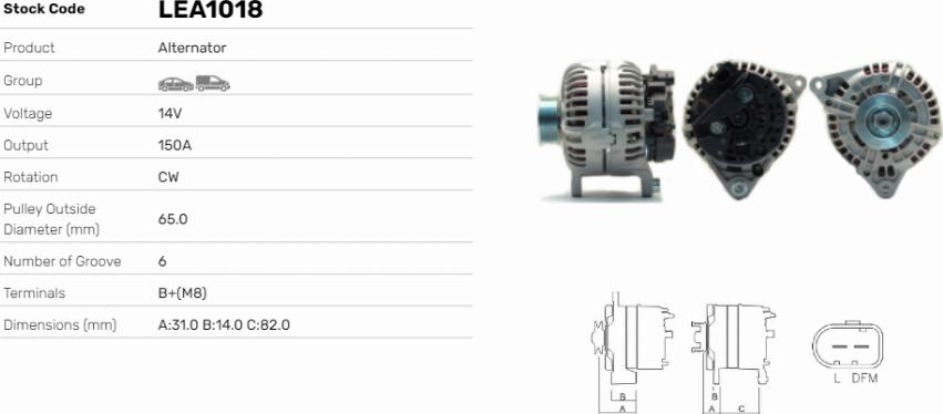 LE Part LEA1018 - Alternateur cwaw.fr