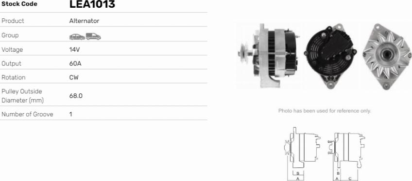 LE Part LEA1013 - Alternateur cwaw.fr
