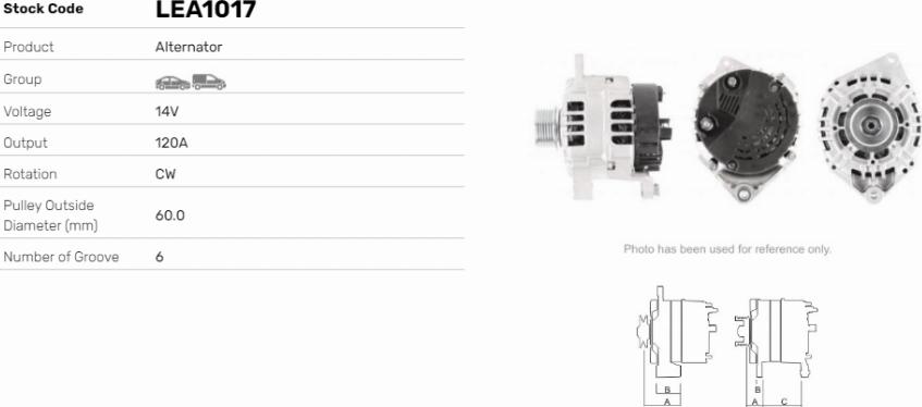 LE Part LEA1017 - Alternateur cwaw.fr