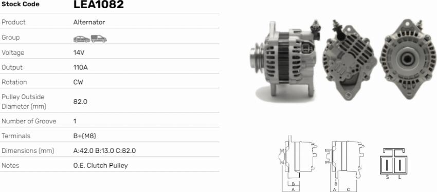 LE Part LEA1082 - Alternateur cwaw.fr