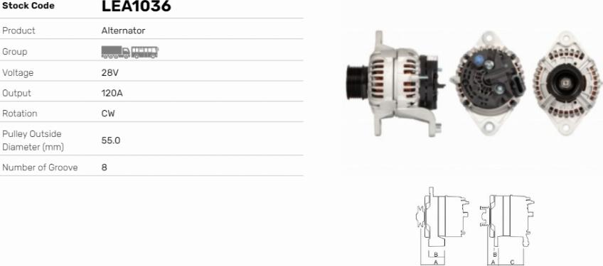 LE Part LEA1036 - Alternateur cwaw.fr