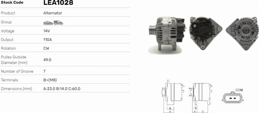 LE Part LEA1028 - Alternateur cwaw.fr