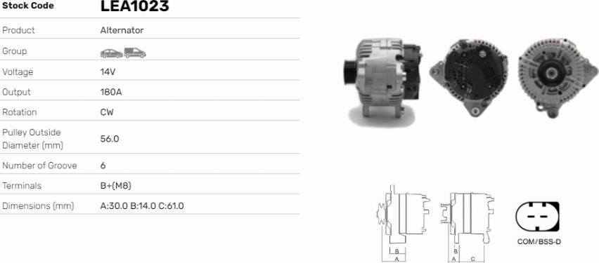 LE Part LEA1023 - Alternateur cwaw.fr