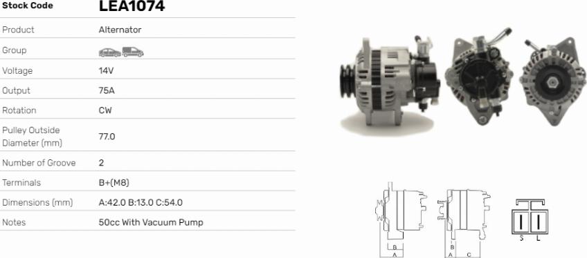 LE Part LEA1074 - Alternateur cwaw.fr