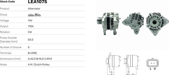 LE Part LEA1075 - Alternateur cwaw.fr