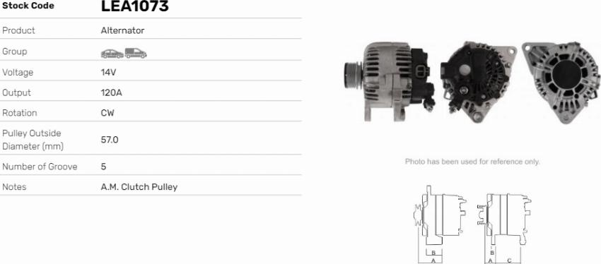 LE Part LEA1073 - Alternateur cwaw.fr