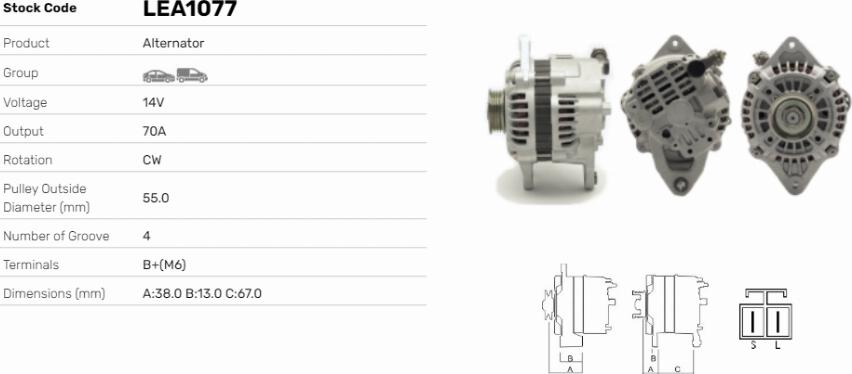 LE Part LEA1077 - Alternateur cwaw.fr