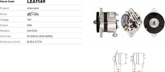 LE Part LEA1149 - Alternateur cwaw.fr