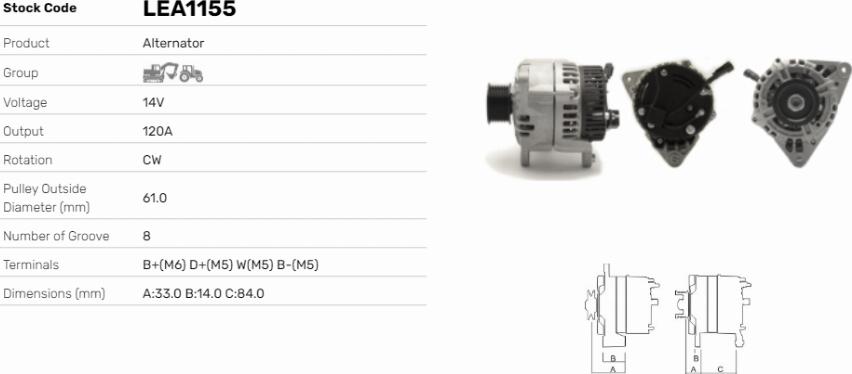 LE Part LEA1155 - Alternateur cwaw.fr